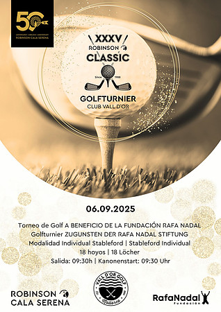 F 001XXXV ROBINSON Classic Golfturnier_Plakat