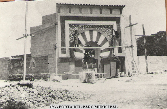 1933 Entrada del Parc Municipal