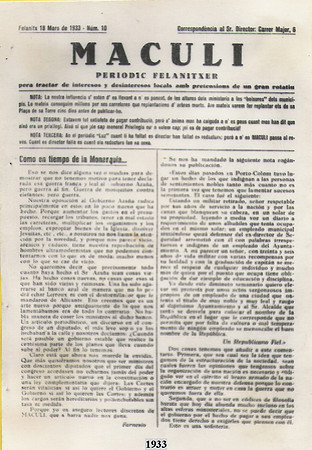 1933 Maculi
