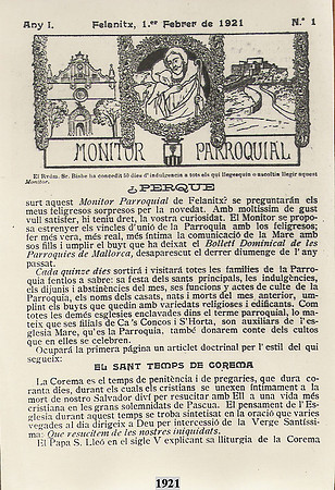 1921 Nº1 Monitor Parroquial
